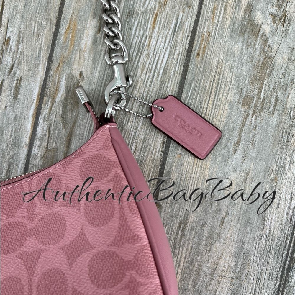 Coach Dusty Pink Teri Shoulder Bag Crossbody Purse - Picture 4 of 8